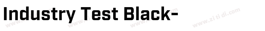 Industry Test Black字体转换
